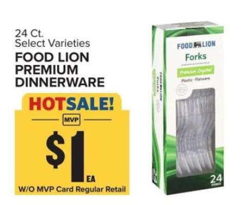 Food Lion Premium Dinnerware