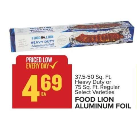 FOOD LION ALUMINUM FOIL