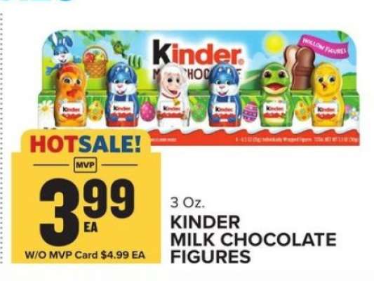 KINDER MILK CHOCOLATE FIGURES