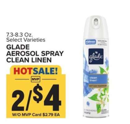 Glade Aerosol Spray Clean Linen