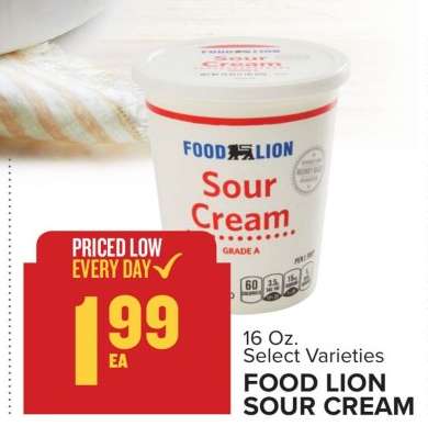 Food Lion Sour Cream