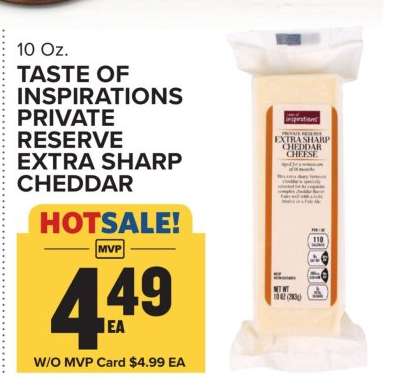 Taste of Inspirations Private Reserve Extra Sharp Cheddar