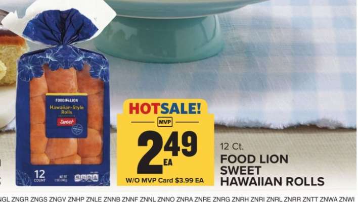 Food Lion Sweet Hawaiian Rolls