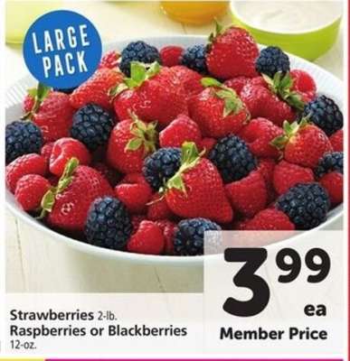 Strawberries, Raspberries or Blackberries