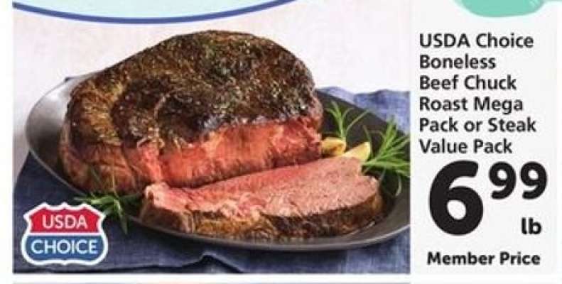 USDA Choice Boneless Beef Chuck