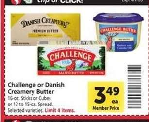 Challenge or Danish Creamery Butter