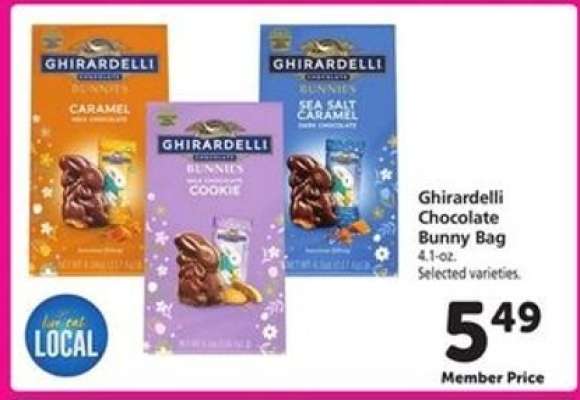 Ghirardelli Chocolate Bunny Bag
