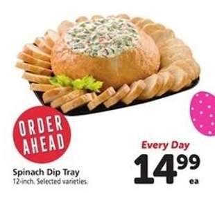 Spinach Dip Tray