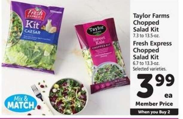 Taylor Farms Chopped Salad Kit / Fresh Express Chopped Salad Kit
