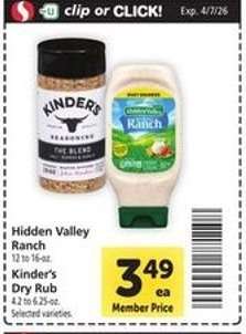 Hidden Valley Ranch / Kinder's Dry Rub