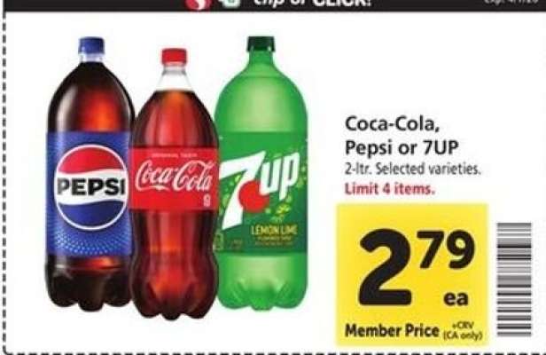 Coca-Cola, Pepsi or 7UP