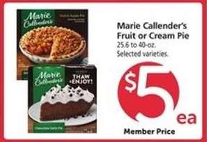 Marie Callender's Fruit or Cream Pie