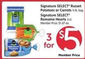 Signature SELECT Russet Potatoes or Carrots
