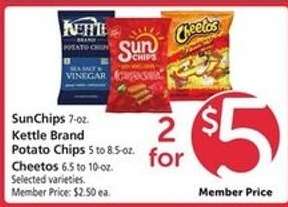 SunChips, Kettle Brand Potato Chips, Cheetos