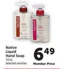 Native Liquid Hand Soap