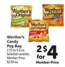 Werther's Candy Peg Bag