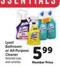 Lysol Bathroom or All-Purpose Cleaner