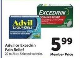 Advil or Excedrin Pain Relief