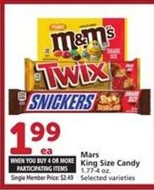 Mars King Size Candy