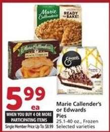 Marie Callender's or Edwards Pies