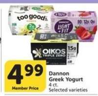 Dannon Greek Yogurt