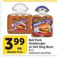 Ball Park Hamburger Or Hot Dog Buns