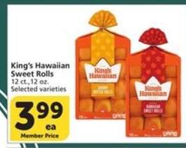 King's Hawaiian Sweet Rolls