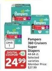 Pampers 360 Cruisers Super Diapers