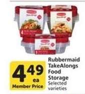 Rubbermaid TakeAlongs Food Storage