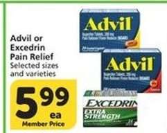 Advil or Excedrin Pain Relief