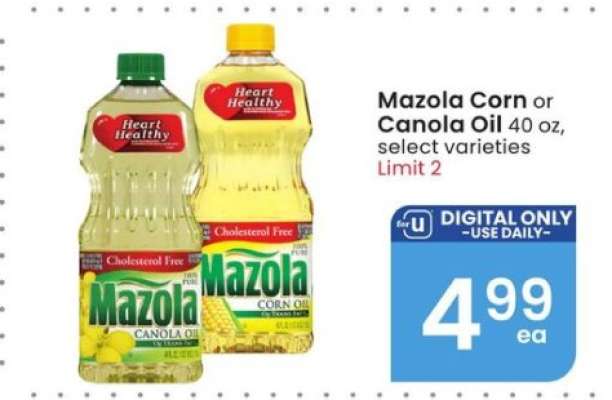 Mazola Corn or Canola Oil