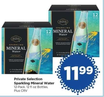 Private Selection Sparkling Mineral Water
