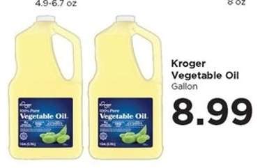 Kroger Vegetable Oil