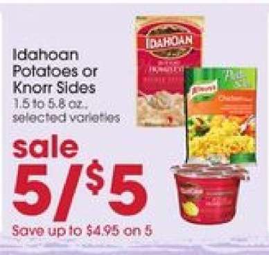 Idahoan Potatoes or Knorr Sides