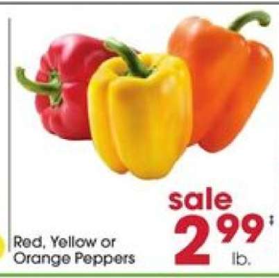 Red, Yellow Or Orange Peppers