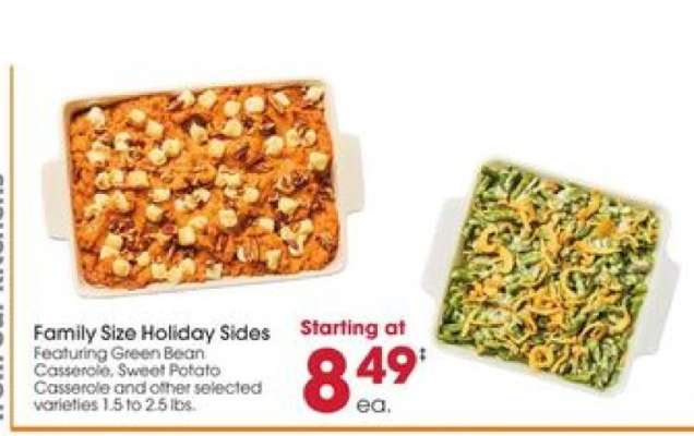 Family Size Holiday Sides