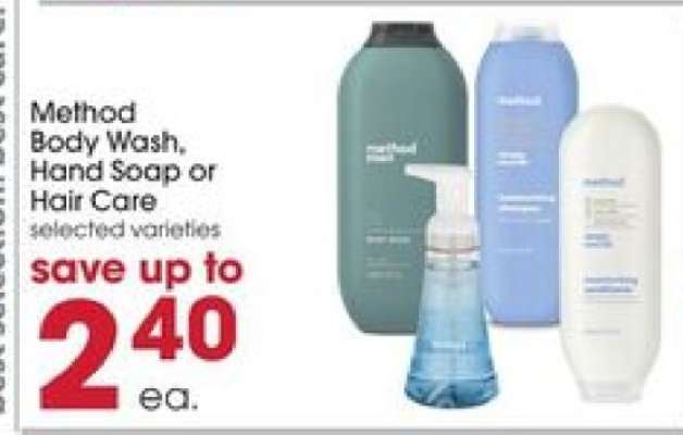 Method Body Wash, Hand Soap or Hair Care