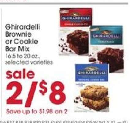 Ghirardelli Brownie or Cookie Bar Mix