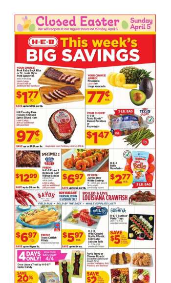 H-E-B Flyer - 04/01/2026 - 04/07/2026.
