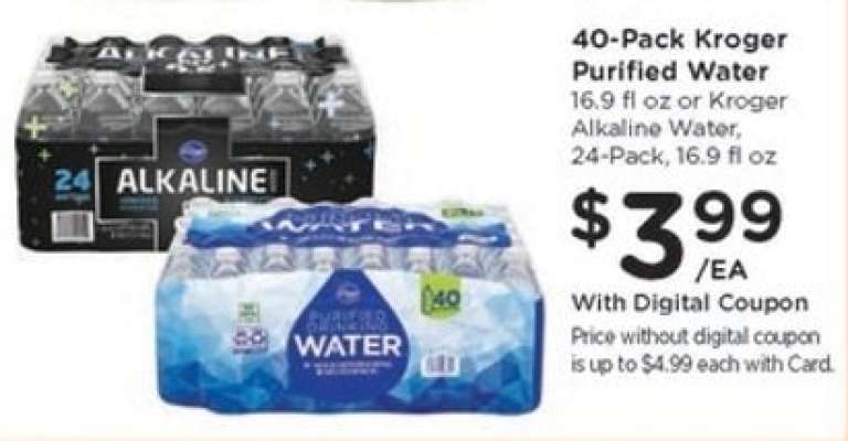 40-Pack Kroger Purified Water