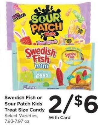 Swedish Fish or Sour Patch Kids Treat Size Candy
