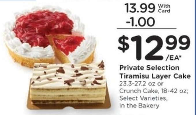 Private Selection Tiramisu Layer Cake