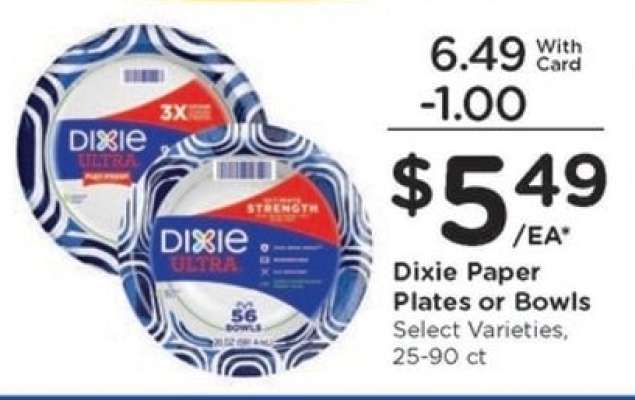 Dixie Paper Plates or Bowls