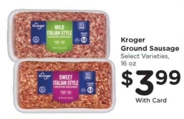 Kroger Ground Sausage