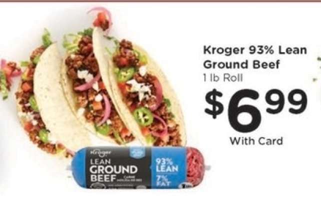 Kroger 93% Lean Ground Beef