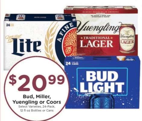 Bud, Miller, Yuengling or Coors