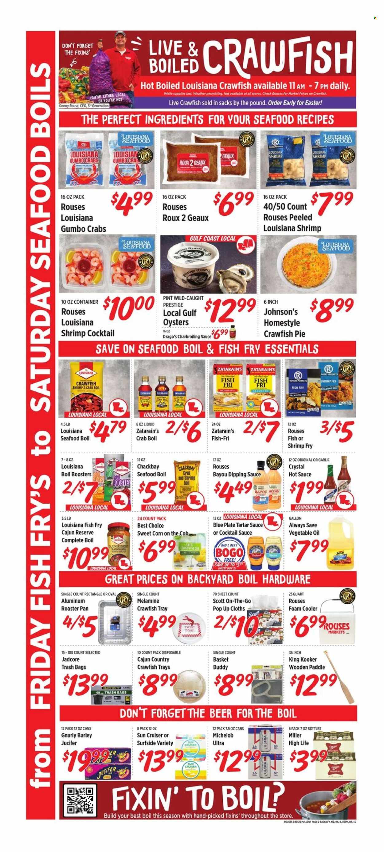 Rouses Markets ad - 04/01/2026 - 04/08/2026. Page 3