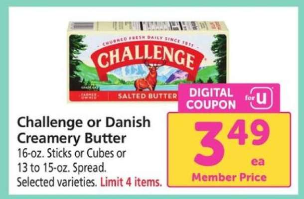 Challenge or Danish Creamery Butter