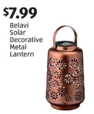 Belavi Solar Decorative Metal Lantern
