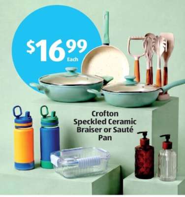 Crofton Speckled Ceramic Braiser or Sauté Pan